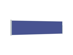 Conjunto 1 Toldo Lateral Vidaxl Azul Tecido (500 X 500 X 120 Cm)