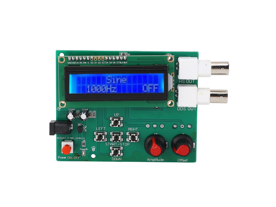 Módulo Gerador De Sinal Dds 1hz-65534hz Onda Senoidal Triangular Quadrada Serra Com Display Lcd