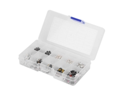 Conjunto De Botões Sensíveis Ao Toque Alta Qualidade, Kit De Interruptores Botões Sensíveis Ao Toque Portáteis, 250 Peças