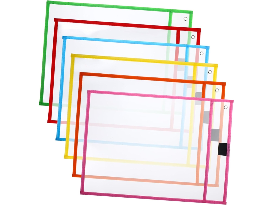 Pacote Com 6 Protetores Para Quadros Brancos, Ideais Para Pastas, Para Uso Em Sala De Aula Ou Escritório.