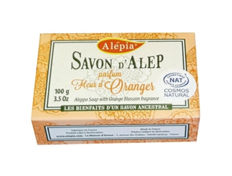 Sabonete Natural Aleppo Prestige com Flor de Laranjeira ALEPIA