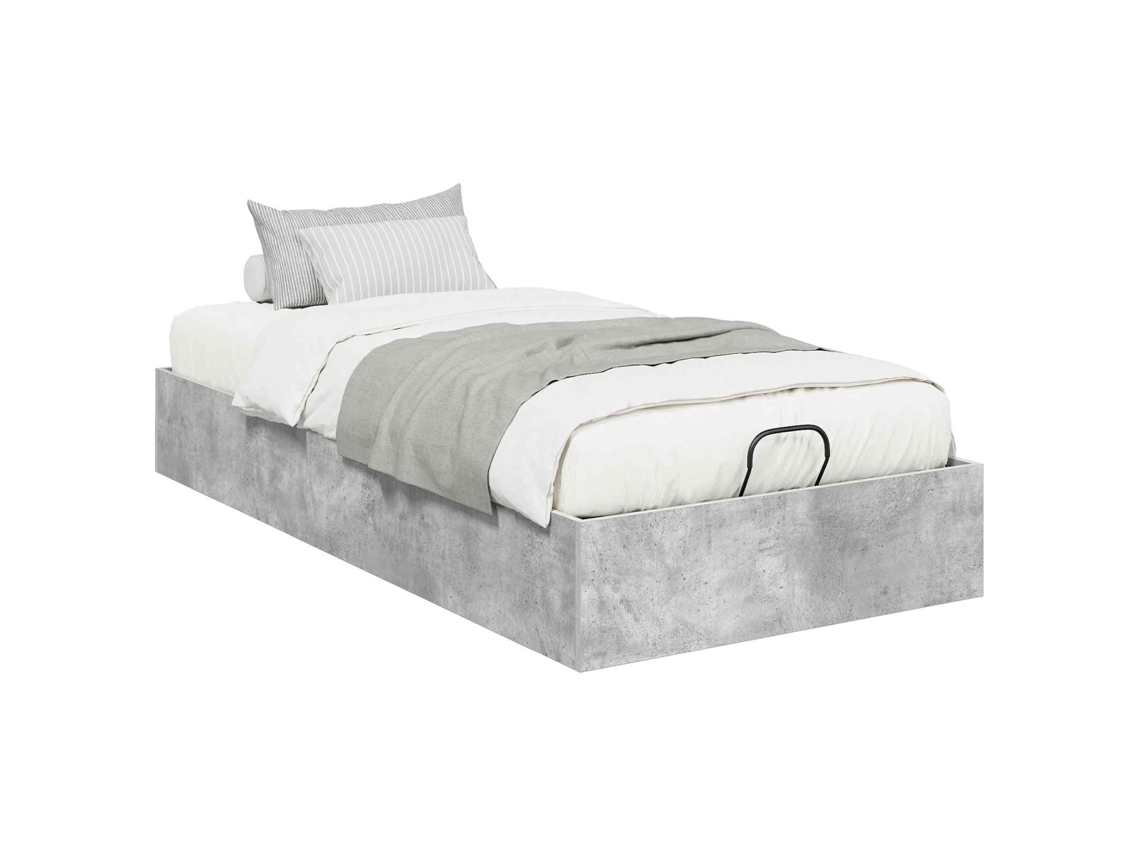 Estrutura de Cama Ottoman Cinzento 100 X 200 Cm MAISON EXCLUSIVE