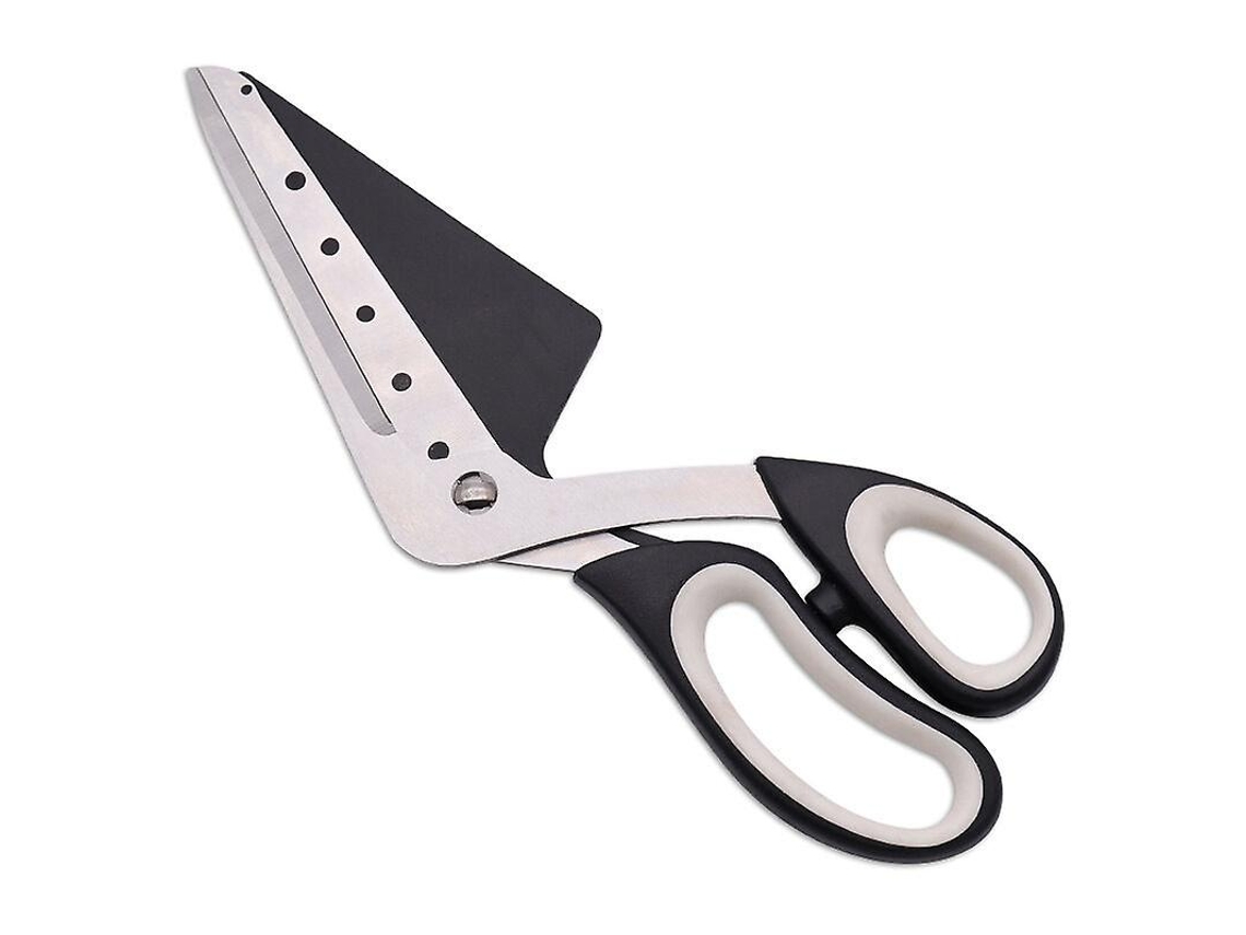 Tijeras para Pizza com Pala, Aço Inoxidável de Qualidade Alimentar, Cabo Suave, Multifuncional, 27cm, Preto