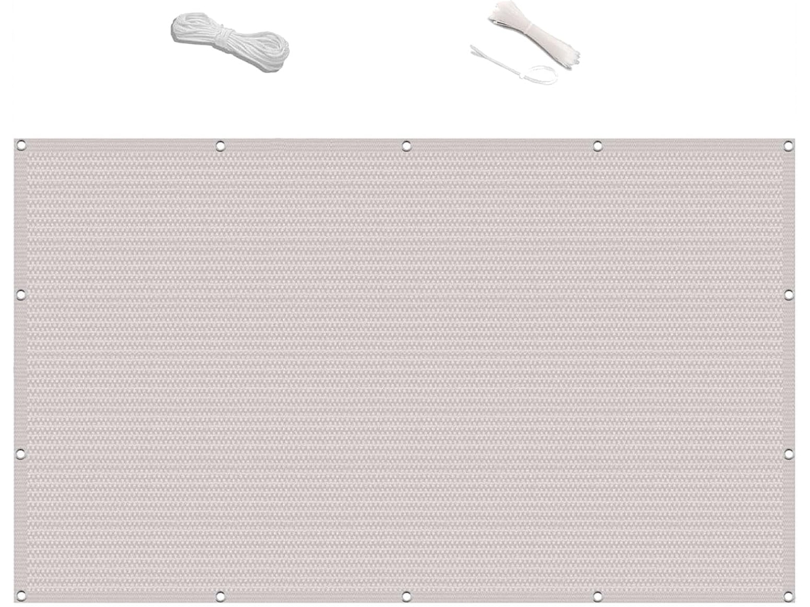 Tela De Privacidade, Guojun, 135 X 300 Cm, Material Alta Qualidade, Branca