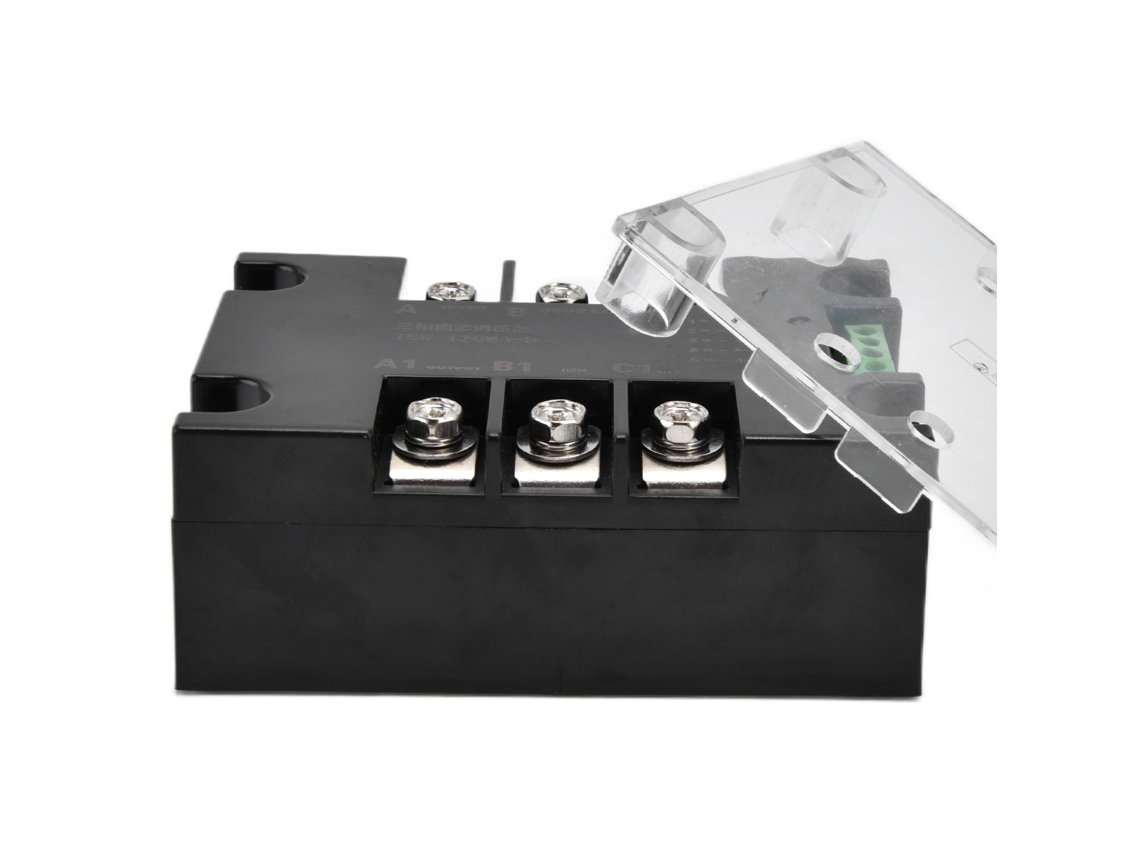 Regulador De Estado Sólido Trifásico Thyristor Controle De Temperatura/tensão/regulação Ac380v (tsr-120wa-h Sem Radiador)