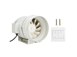 Ventilador Duto 8 Polegadas Hf 200p com Controle de Velocidade 110v