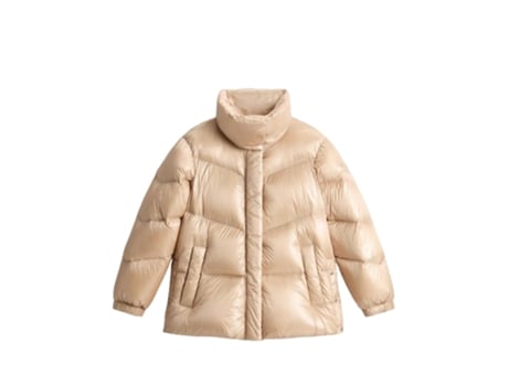 Kispo De Mulher Woolrich Giacche Aliquippa Poliéster Bege (m)