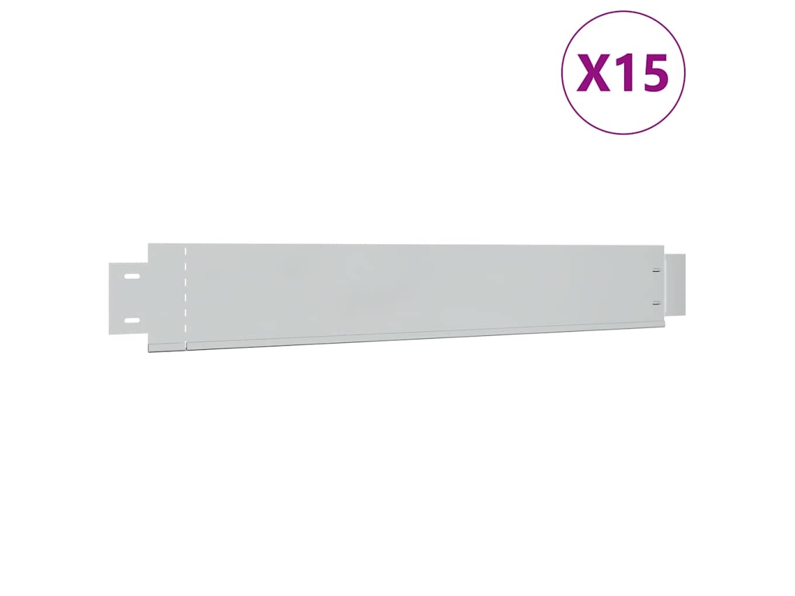 Conjunto de 15 Pinturas de Vedação Relvado MAISON EXCLUSIVE em Aço Galvanizado (100x14 cm)