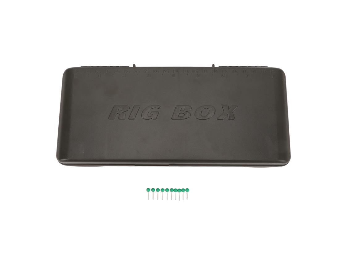 Caixa de Armazenamento de Rigs de Pesca Business, ABS, com 10 pinos, verde
