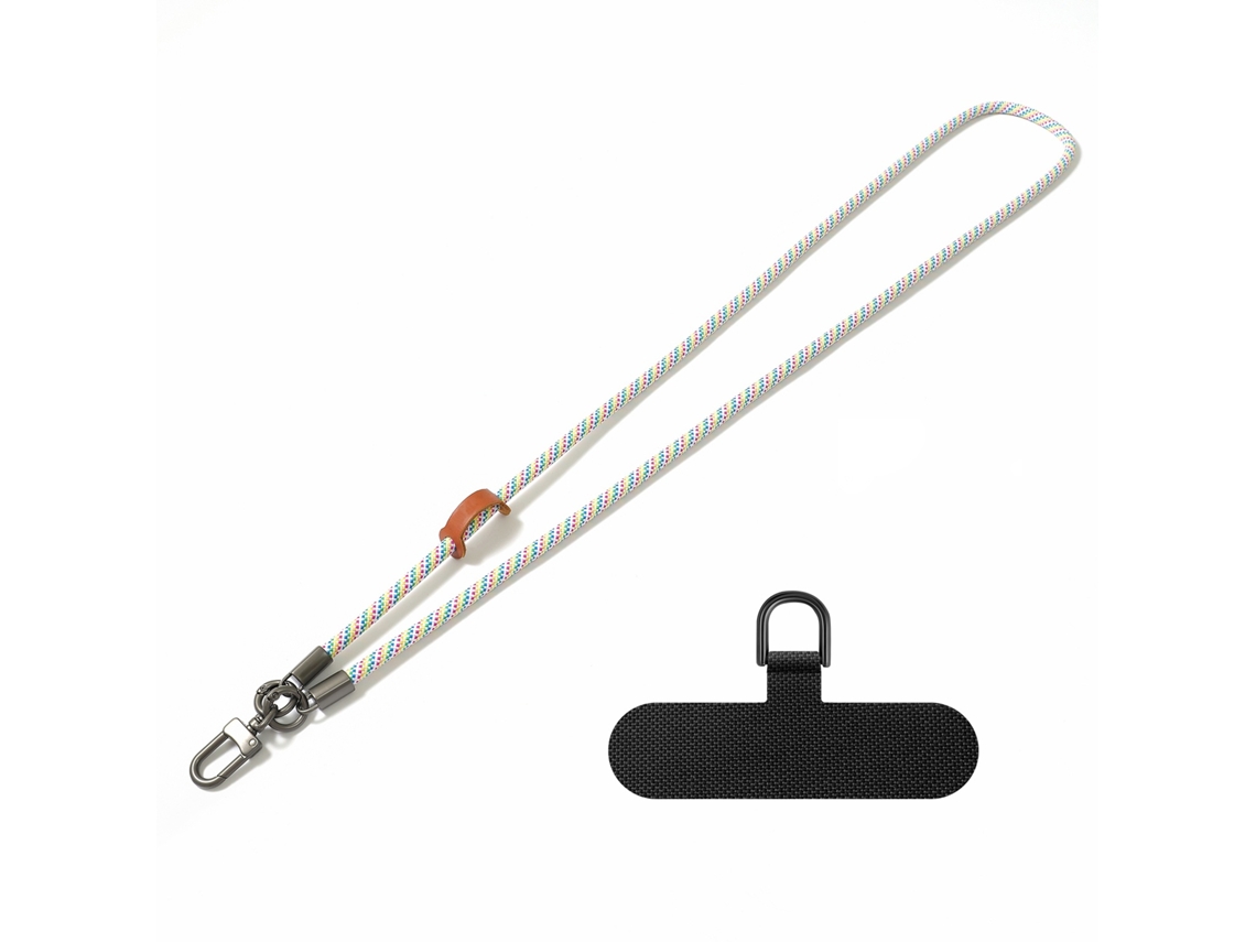 Lurelia Cordão Para Telemóvel Ajustável Transversal Com Fivela Metálica 8 Mm 120 Cm Anti-perda