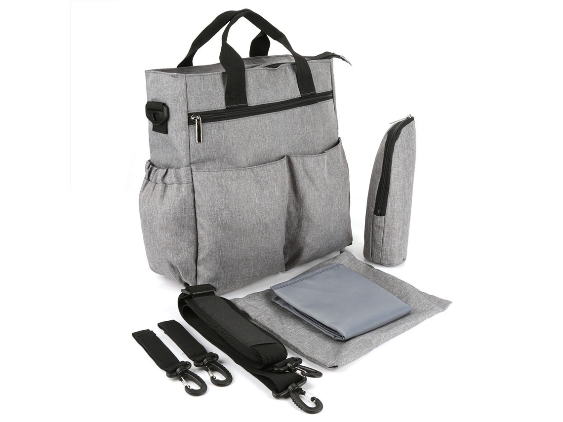 Mochila De Maternidade Portátil Com Grande Capacidade, Bolsa De Fraldas Para Bebê Com Apoio De Carrinho, Mochila Obliqua Para Mamãe