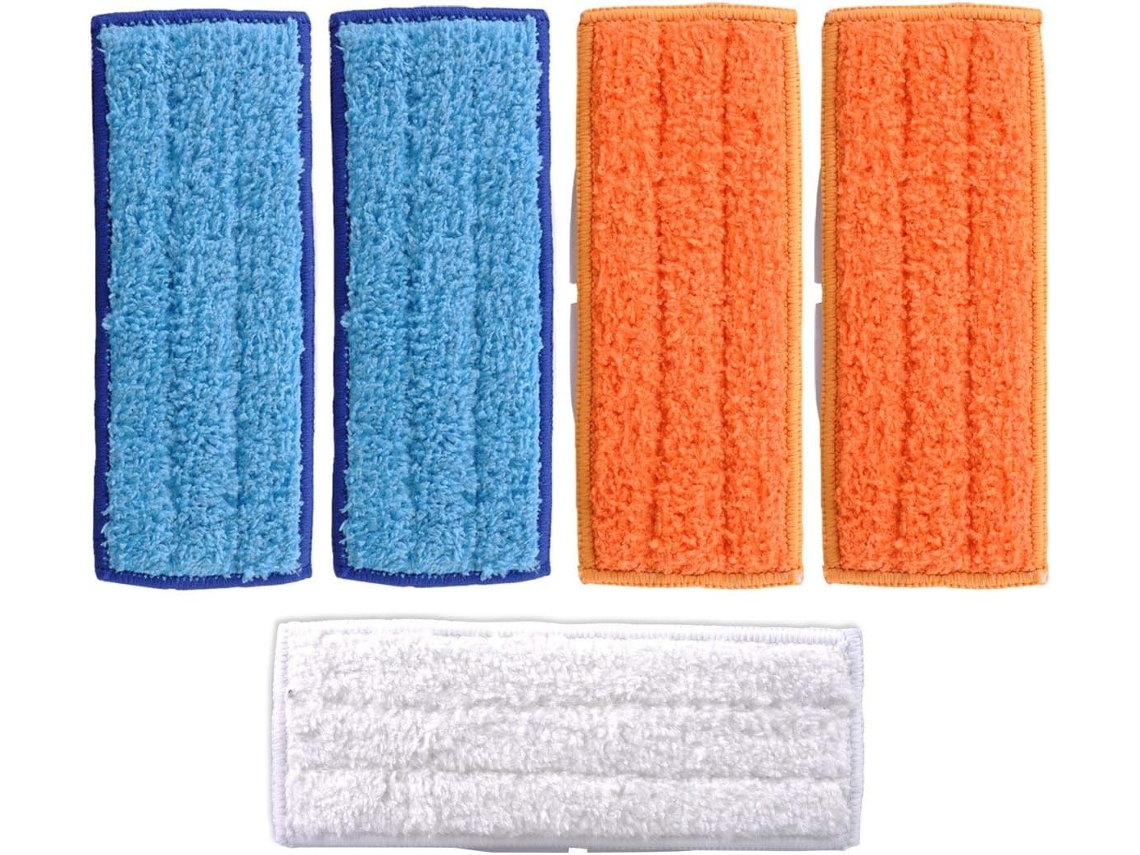 Conjunto de 5 Panos Limpeza Reutilizáveis​​ para Irobot Braava Jet 240 BRILVIBERA
