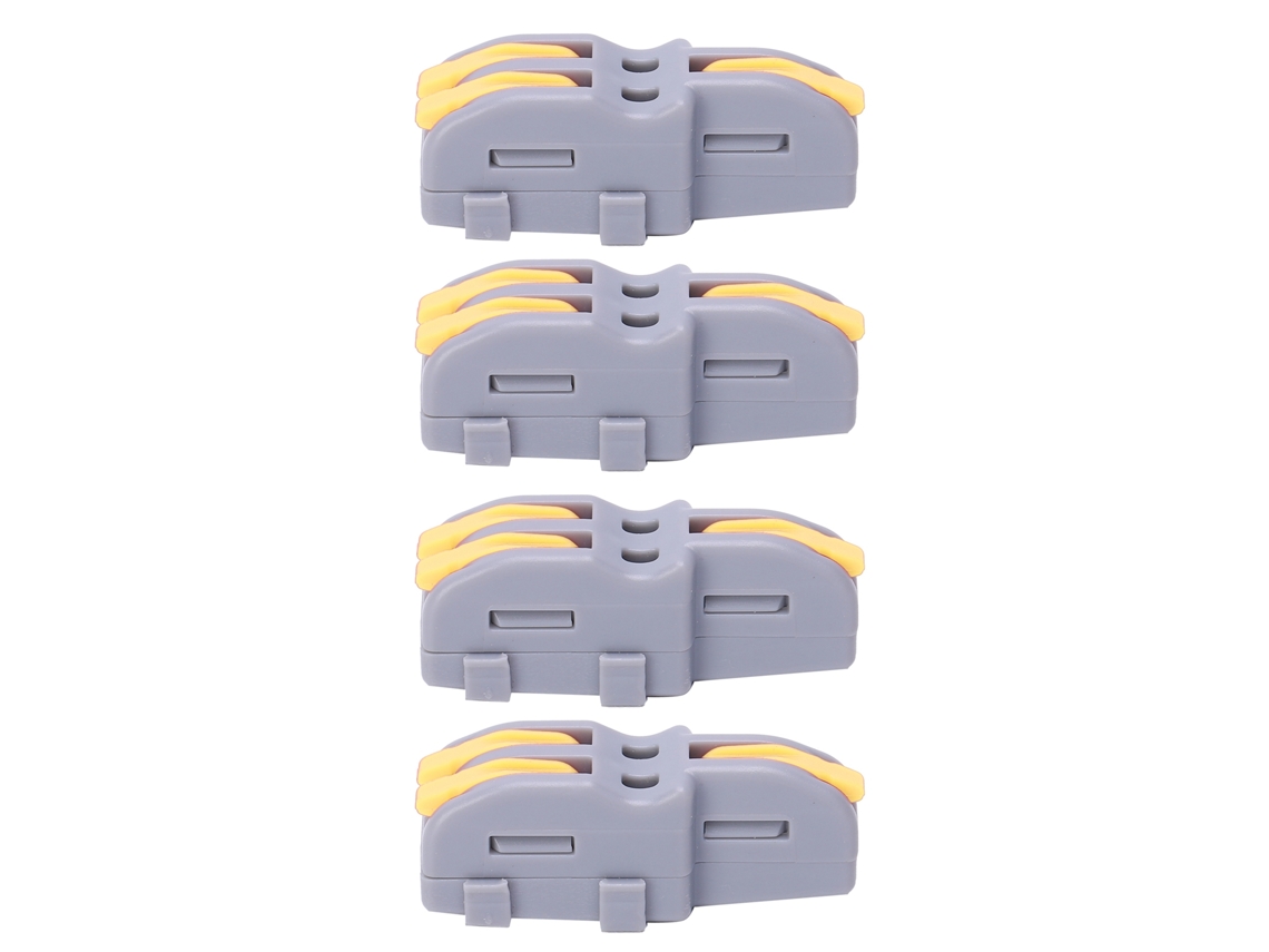 Conector De Fios Tipo T De Pressão, 20 Peças, 1 Entrada 2 Saídas, Splf12a (amarelo)