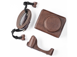 Digital Camera Protective Case Pu Leather Camera Storage Bag With Removable Shoulder Strap Compatible With G7x2/ G7x3 LAXISCREED