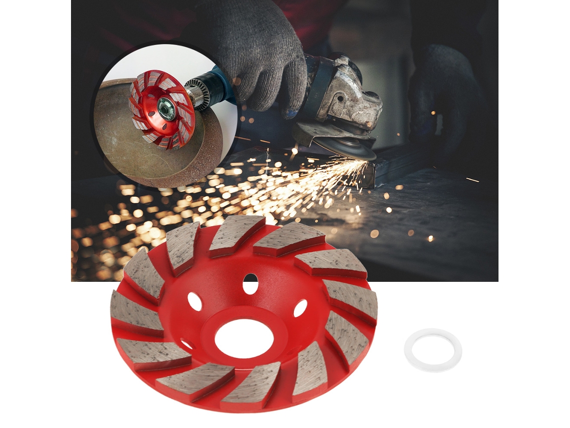 1 Peça De Disco De Lixa Diamantada Em Copo De 100mm Para Polir Pedra, Concreto E Cerâmica