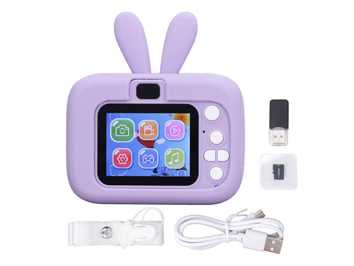 Câmera Infantil 2.0 Polegadas Display Colorido 32g Roxa