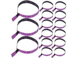 20-pulseiras Vip Roxas Para Festas, Eventos E Casamentos, Pulseiras De Tecido Para Identificação Rápida Em Shows E