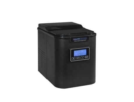 Máquina de Fazer Gelo Kitchenchef Yt-E-005Cb1 Preto 140W 3 Tamanhos de Cubos de Gelo Suporte para Filtro Tela Lcd