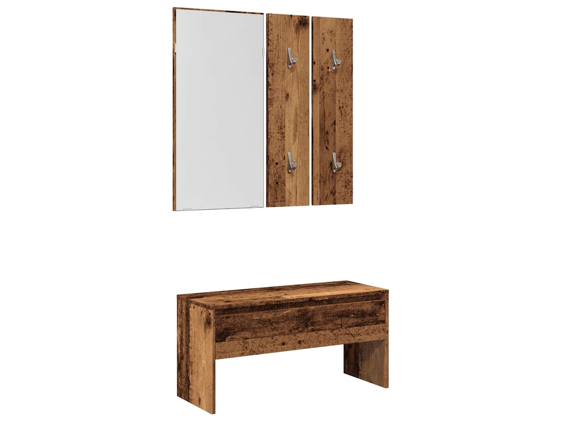 Hallway Furniture Set, Hallway Furniture Sets Vidaxl Marrom Madeira Processada (n/a)