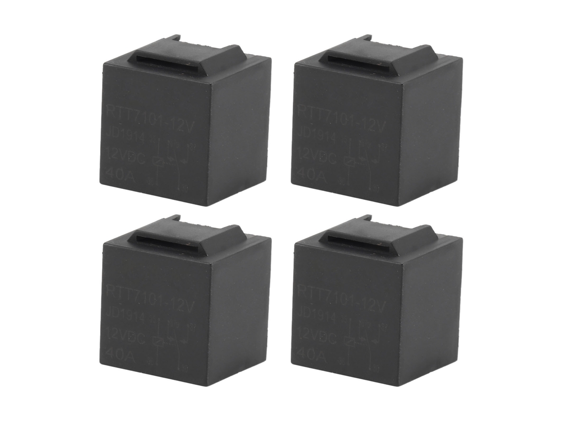 Kit de 4 Relés Primerox 5 Pinos 12v para Carro, Moto, Barco