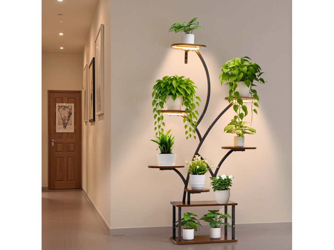 Vevor Suporte Para Plantas Com Luzes De Cultivo 920 X 310 X 1575 Mm 8 Níveis