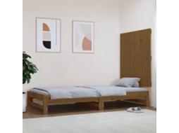 Cabecero de pared 82,5x3x90 cm Pino macizo marrón miel
