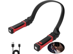 Lanterna Profissional Led, Mini Lanterna Dupla para Pendurar no Pescoço, Ideal para Esportes BRILVIBERA