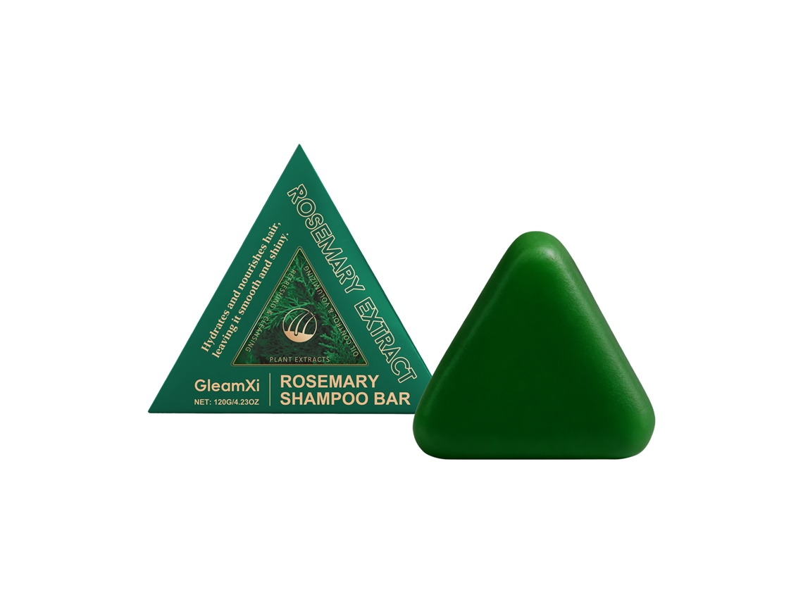 Sabonete Shampoo Gleamxi Alecrim para Saúde do Couro Cabeludo e Cabelo Hidratado LAXISCREED