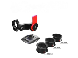 Suporte de Telefone para Moto ou Bicicleta, Ajustável, Anti-choque, 4,7-7,2 polegadas Preto e Vermelho