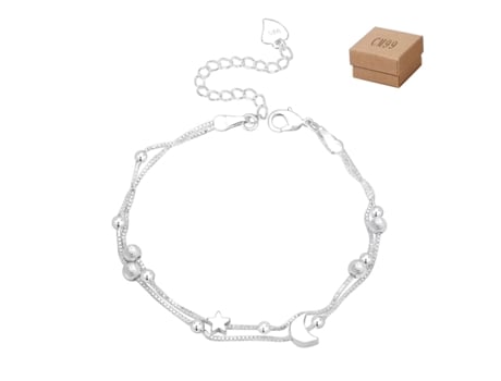 Pulseira Com Estrelas, Luas E Planetas Para Estudantes. Pulseira Com Contas De Estrelas. Excellence Eu