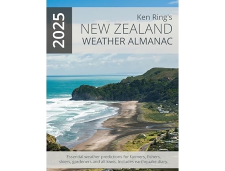 Livro New Zealand Weather Almanac 2025 de Ken Ring (Inglês)