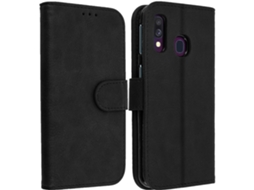 Capa Samsung Galaxy A40 Ushion Wallet Preto