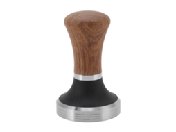Compactador De Café Em Aço Inoxidável Com Base Plana, Ferramenta Manual Para Compactar Café Com Cabo De Madeira, 58 Mm /2, 3 Polegadas