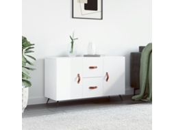 Vidaxl Aparador 100x36x60 Cm Derivados De Madeira Branco Brilhante