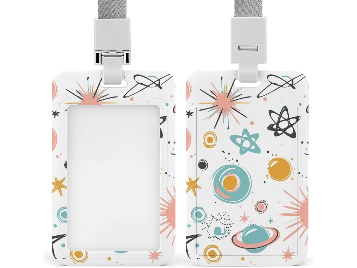 Clipe Crachá, Porta Crachá Retrô Charmoso Com Cordão, Porta Crachá, Cordão Identificação, Suporte