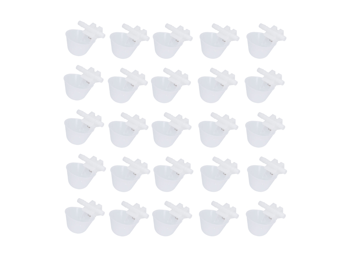 PRIMEROX 25pcs Tigela de Água para Galinhas (S)