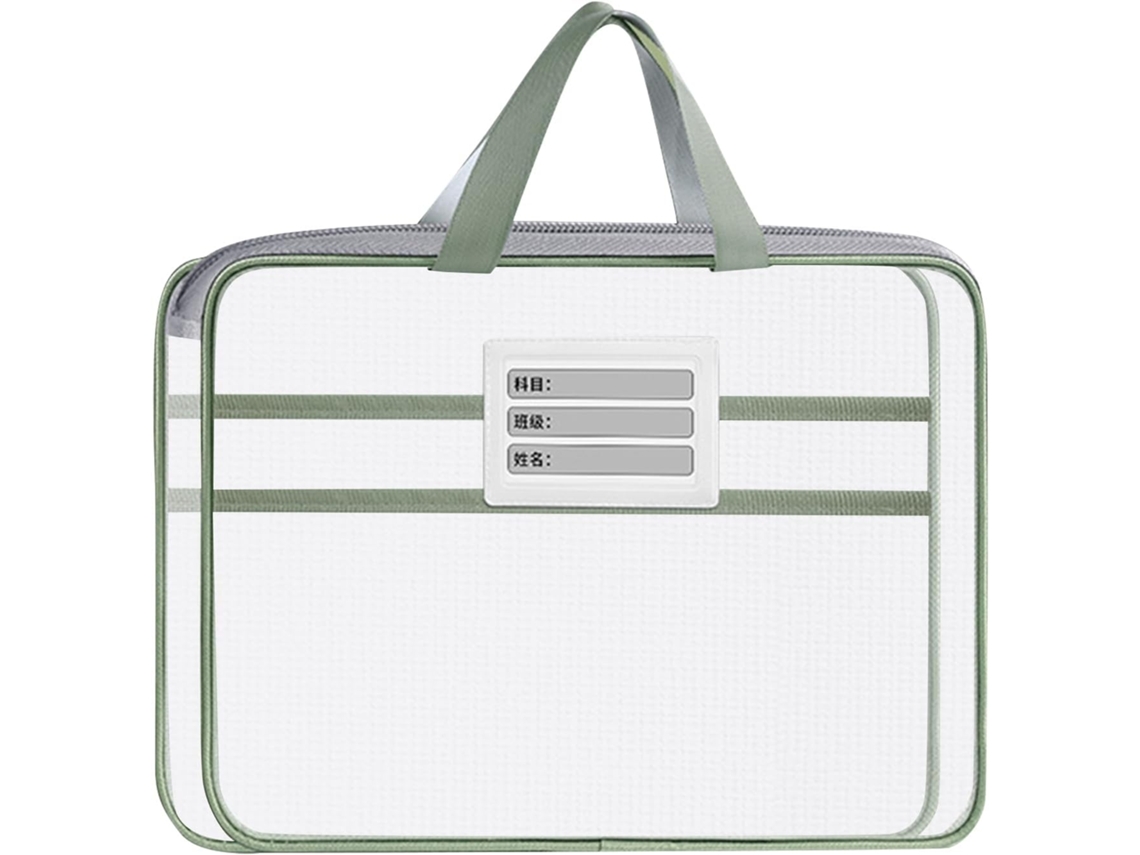 Bolsa Para Documentos, Estojo De Malha Com Fecho De Correr E Alça.