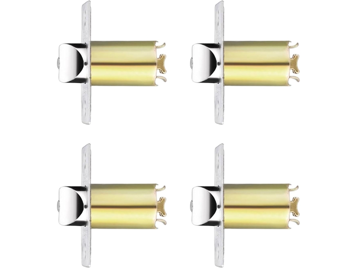 Conjunto De 4 Maçanetas Redondas Para Portas, Corpo Único Com Lingueta De Substituição, Ferragens Para Fechaduras