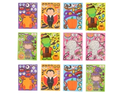 12 Folhas De Decalques De Halloween Para Decorações De Halloween Allinless