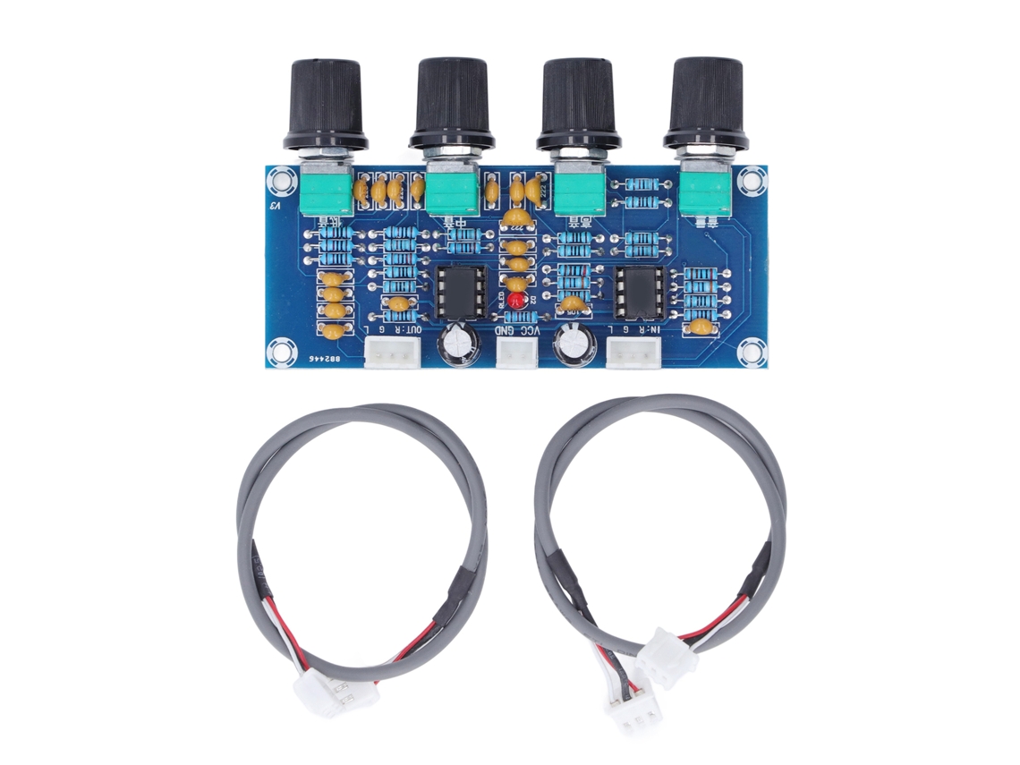 Módulo Pré-amplificador Dual Channel Com Chip Ne5532 Para Amplificador Digital Dc 12v‑24v
