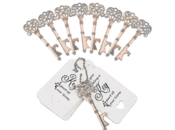 Conjunto Com 60 Abridores De Garrafas Com Cartão E Correntes Compatíveis Com Festas De Casamento/natal Olysi Shop