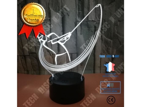 Luz Noturna 3d Niazhy Novo Golf Touch Controle Remoto 7 Cores