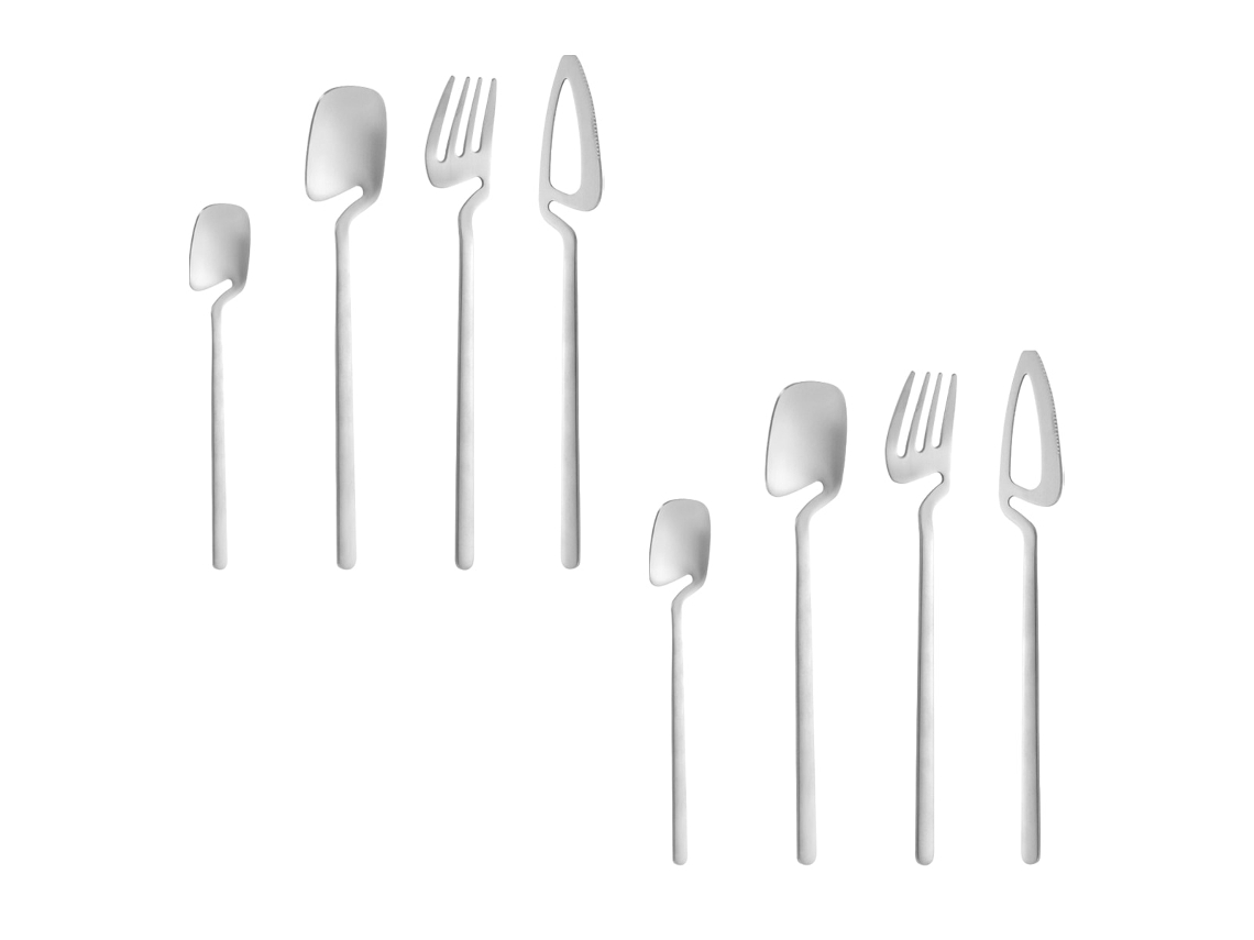 8 Peças Conjunto De Utensílios De Cozinha Em Aço Inoxidável Apropriado Para Cozinha E Festas Prata