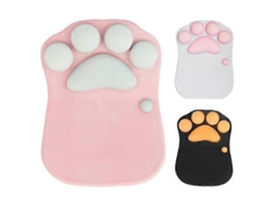 Mousepad Com Suporte Para Pulso Em Formato De Gato, Tapete Ergonômico Portátil Olysi Shop (rosa)