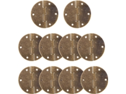 Collbath 10 Dobradiças Vintage Redondas De Metal Para Portas Armários E Baús, Com Funcionamento Suave E Silencioso
