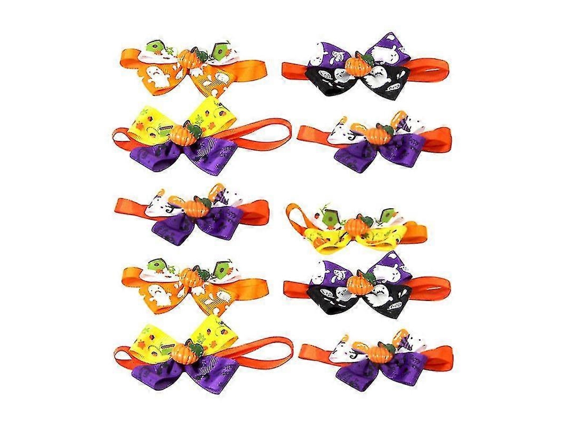 10pcs Laços De Halloween Pet
