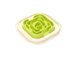 Tigela para Animais de Estimação, para Ração de Cachorro, Criativa para Alimentação Lenta, Anti engasgo Verde AQUAFORGE
