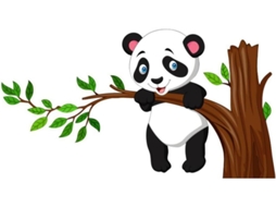 Adesivo Parede Panda Pvc Seguro Resíduos Design Animal Quartos Meninos Meninas Fundos Fofo GOKOCO