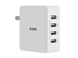 Carregador Ssk Sdc025, 4 portas, inteligente