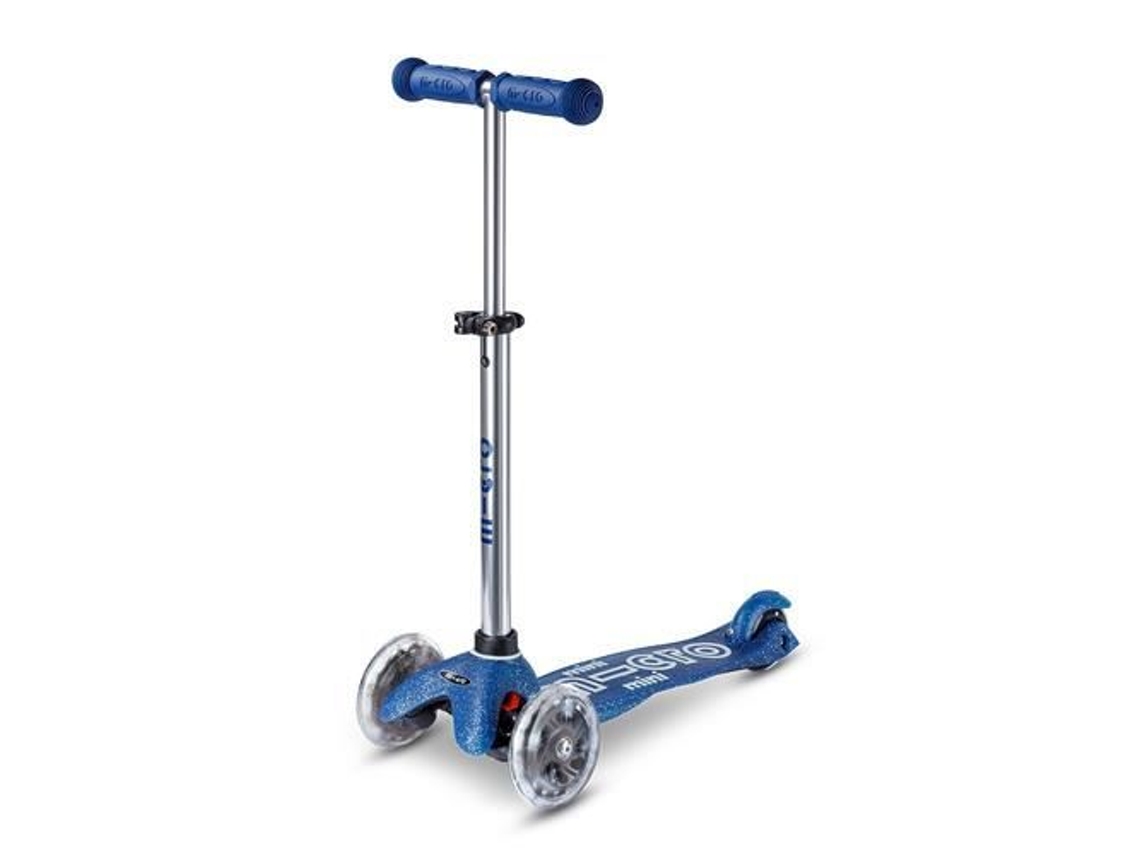 Micro - MMD219 - Scooter de três rodas Micro Mobility Blue Glitter LED MMD219